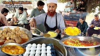 60/-Rs Unigue Nashta | Pakistani Paye Dal Chana and Chanay Zarda Street Food | Street Food