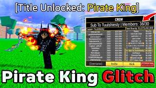 How To Get 0.1% PIRATE KING Title Using This Glitch...(Blox Fruits)