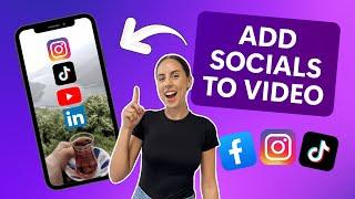 How to add social media icons to a video (FREE)