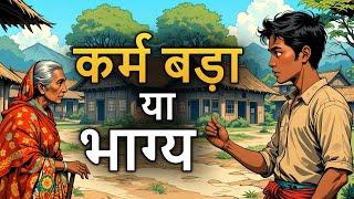 319. कर्म बड़ा या भाग्य (कहानी जो दिल को छू जाये) Moral Story | SpiritualTV #spiritualtv