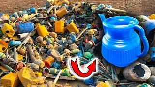 Plastic Toilet Jug Making Process | Plastic Scrap Recycling Process in a Factory