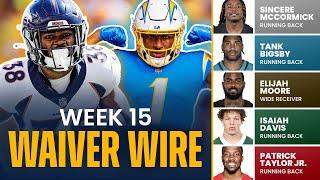 Fantasy Football Week 15 Waiver Wire Pickups | Must-Have Players to Add to Your Roster (2024)