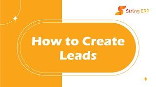 How to create leads (English Version)