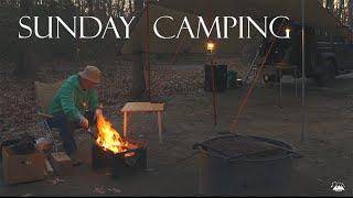 sound of nature  / sunday camping / Comfortable nature / / K Food / 4x4 wrangler  [ASMR]