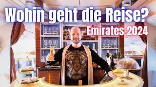 Emirates A380 Business Class 2024 - Wohin geht die Reise?