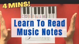 Learn to Read Music Notes in 4 mins!