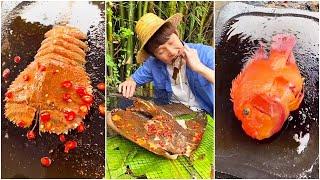 Straw Hat Brother Seafood Collection |Chinese Mountain Forest Life And Food #Moo Tiktok #Fyp