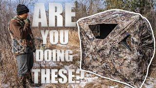 TOP DEER HUNTING TIPS OUT OF A GROUND BLIND!