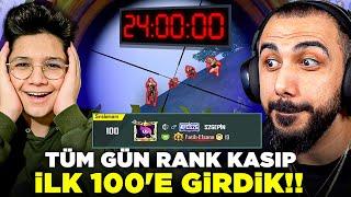 SASUKEYLE 24 SAAT RANK KASIP İLK 100’E GİRDİK!!  (MAÇI DEDEKTİFLER BASTI!!) | PUBG MOBILE