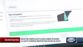 New FBI crime data explorer shows 16 hate crimes reported in NH in 2019