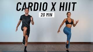 20 Min Fat Burning HIIT Workout - Full body Cardio, No Equipment, No Repeats