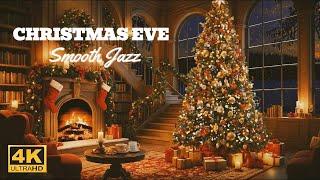 Christmas Ambience Eve with Jazz and Crackling Fireplace #christmas #ambience #fireplace