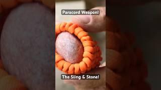 Paracord Weapon: The Sling and Stone! #paracord #weapon #weavers #survival #outdoorskills #bushcraft