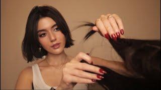 ASMR Braiding Your Hair Before The Road Trip -  personal attention