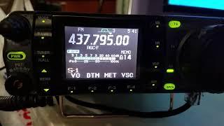 ISS HAM RADIO CROSS-BAND REPEATER TRANSMISSION