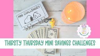 Thirsty Thursday! Saving $60 with Mini Savings Challenges #savingschallenges 