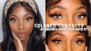 Affordable Colored Contacts for Dark Eyes ft Just4Kira | STEPHANY CASANOVA