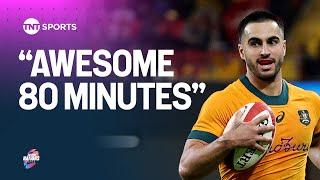 Wallabies' Tom Wright reacts as Australia inflict more misery on Wales in the Autumn Nations 