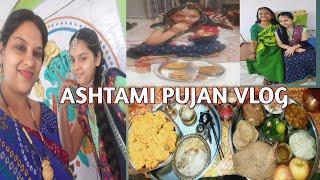 ASHTAMI PUJAN VLOG|Bahut Dino k bad  Aaj Vlog Banaya|#Jyoti food and vlog|navratri vlog|Indian Vlogs