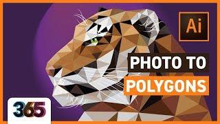  Photo to Polygons | Illustrator Tutorial #166/365