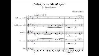 Adagio in A-flat Major for Brass Quintet (Perusal Score)