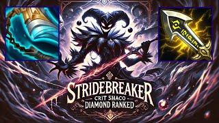 Stridebreaker Crit Shaco Carry - S14 Dia Ranked [League of Legends] Full Gameplay - Infernal Shaco