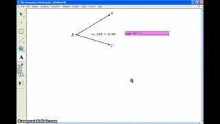 Create, Measure, and Label Angles in Geometer's Sketchpad