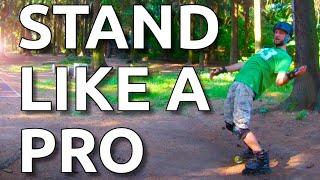 How to Inline Skate. First steps. Basic STANCE for INLINE SKATER!