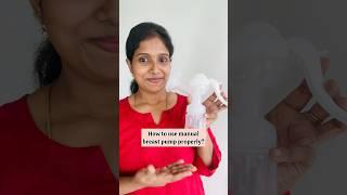 How to use your manual breast pump? #shorts #breastfeeding  #pumping