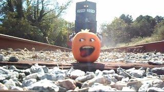 The Stupid Orange In Got Run Over By A Train