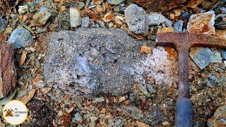 Mineralized Vuggy Quartz Vein Exposed From Road Building!