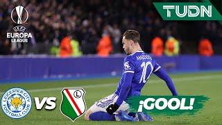 ¡GOLAZO! James Maddison ANOTA | Leicester 2-0 Legia | Europa League 21/22 - J5 |TUDN