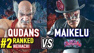 T8  QUDANS (#2 Ranked Heihachi) vs MAIKELU (Jack-8)  Tekken 8 High Level Gameplay