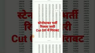 Stenographer 2021 Result update/Stenographer  normalisation update/Rsmssb Stenographer today news
