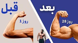 بازو های حجیم بسازید تو 8 دقیقه بدون ابزار | Build Big ARMS in 8 Minutes | بدنسازی