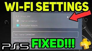 PS5 WIFI SETTINGS EASY FIX! (Fast Solution)