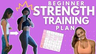 Beginner Strength Training Program | Free 3-week plan at home dumbbell workouts