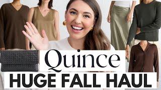 *HUGE* Quince Fall Fashion Haul ⭐️  $50 CASHMERE!!