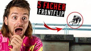 FÜNF-FACHER FRONTFLIP von einer BRÜCKE! Ryan Bean ist gestört!!! | Jan Schlappen reagiert