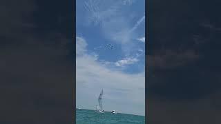 chicago airshow on boat