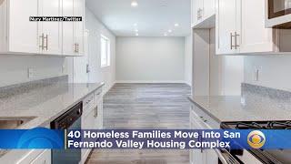 40 Homeless Families Move Into San Fernando Valley Housing Complex