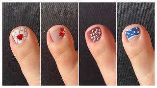 5 Easy foot nail art designs for beginners || Trending toe nail art ideas 2024