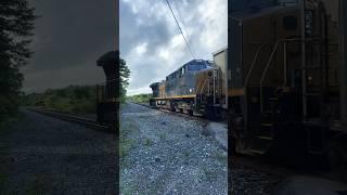 End DPU on CSX Empty Coal Train from Lodi, Ohio 8/15/2023 #csx #train #railway #railfan #coal #train