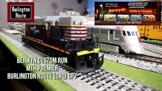 Berwyn's Toys and Trains - Uncataloged MTH Premier Burlington Route GP7 - Exclusive Review