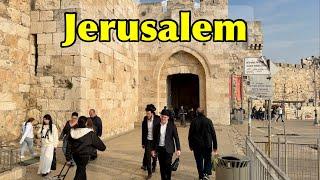 Jerusalem 9 March 2025. Walking from City Hall to the entrance to the Western Wall