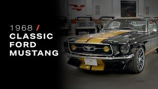Classic Ford Mustang | Velocity Street Series 1968 Ford Mustang Fastback in Black & Gold No.03568