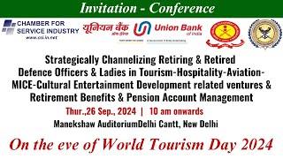 Reoccupation Defence Officers & Ladies in Service Industry Ventures- World Tourism Day 2024