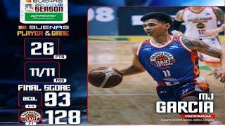 MJ GARCIA 26 POINTS VS BICOLANDIA