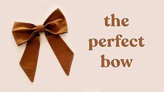 How to Sew a Bow  FREE PATTERN! (Easy & Beginner-Friendly Sewing Projects) | DIY Fabric Bow