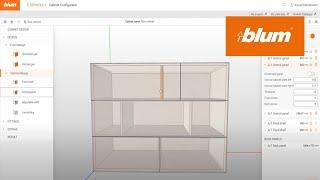 Cabinet Configurator – How do I plan cabinets with several central panels? | Blum